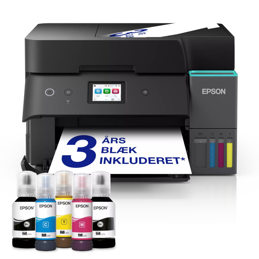 Epson EcoTank ET-4950 A4 Farve MFP – 18 ppm, Duplex, ADF, Wi-Fi