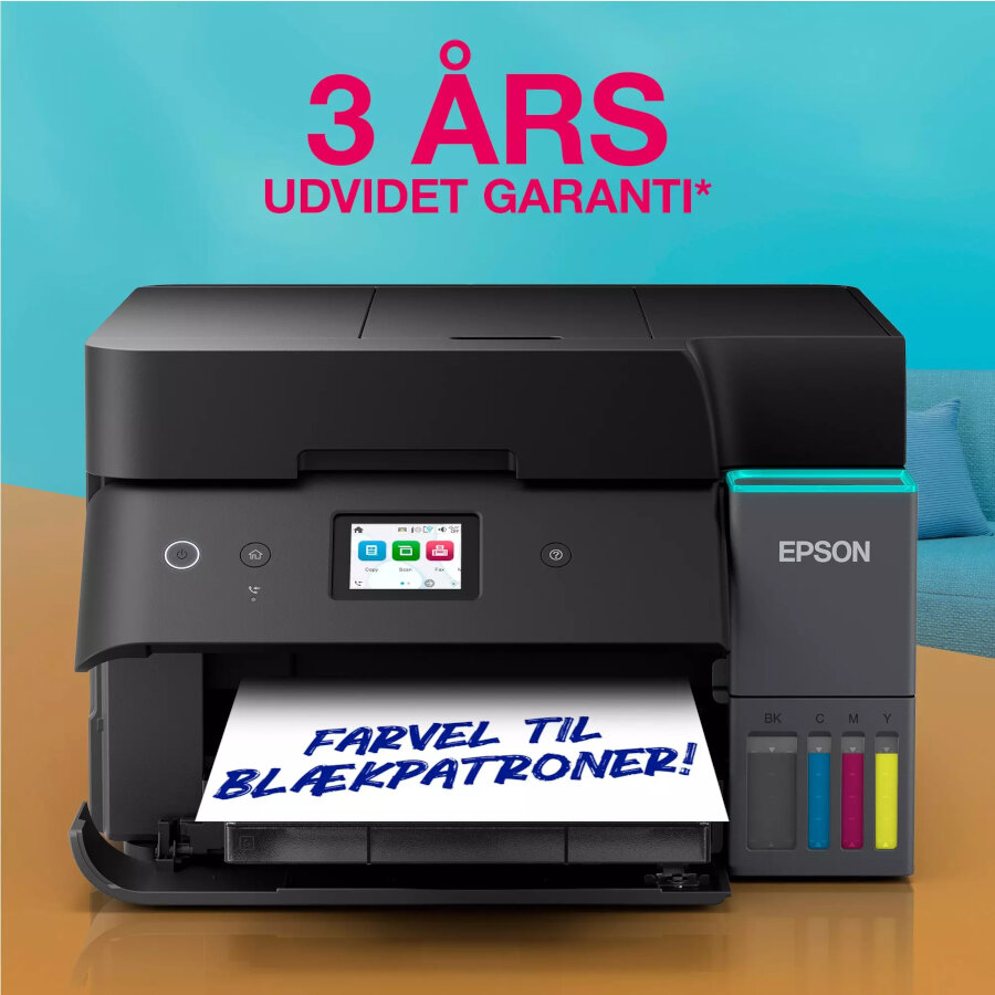 Epson EcoTank ET-4950 A4 Farve MFP – 18 ppm, Duplex, ADF, Wi-Fi - Billede 2